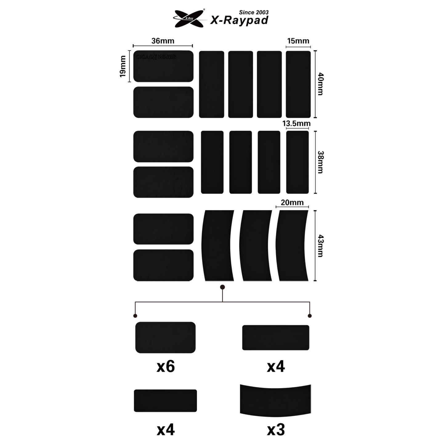 X-Raypad Cicada 2.1 Hybrid-skin Feel Ultra Thin