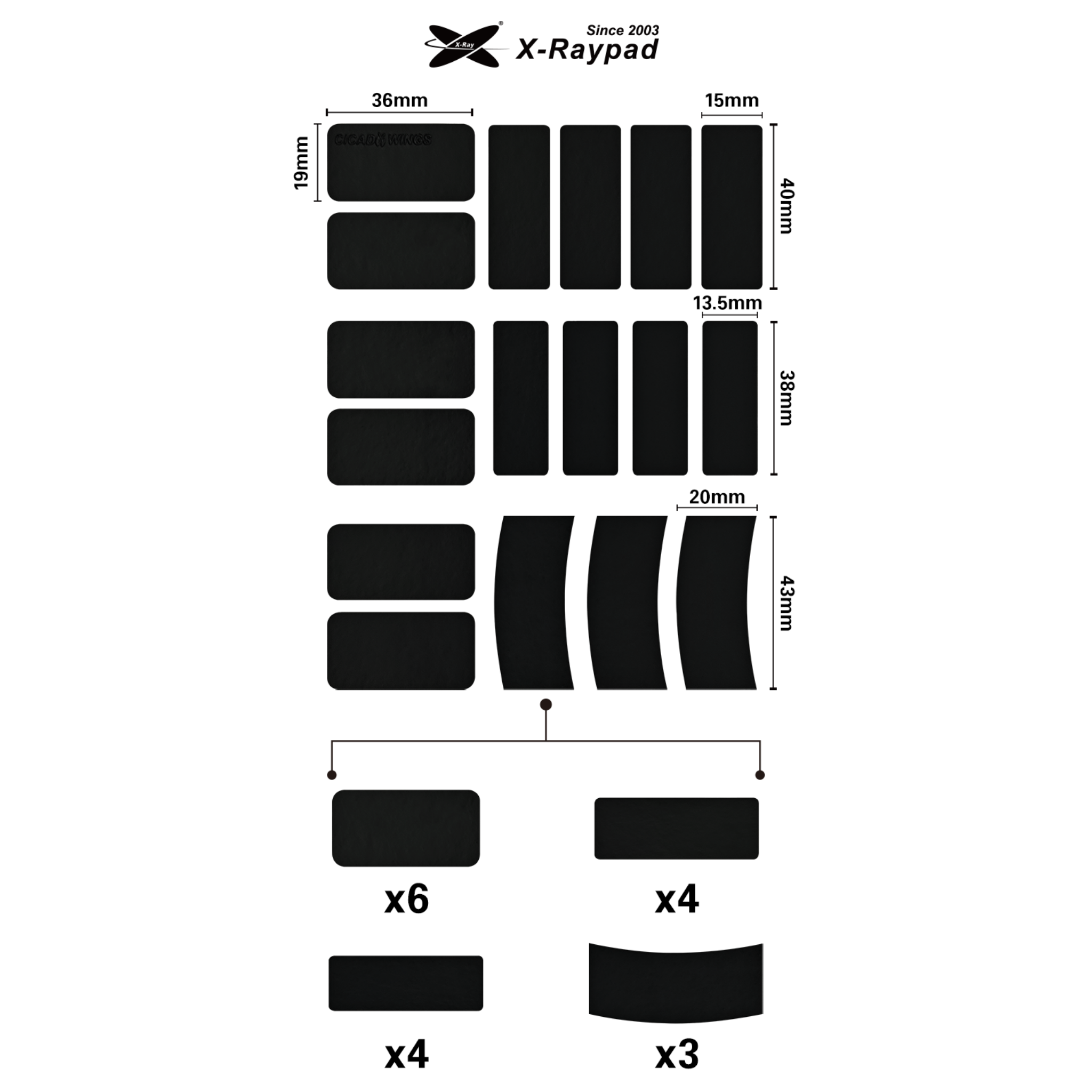 X-Raypad Cicada 2.1 Hybrid-skin Feel Ultra Thin
